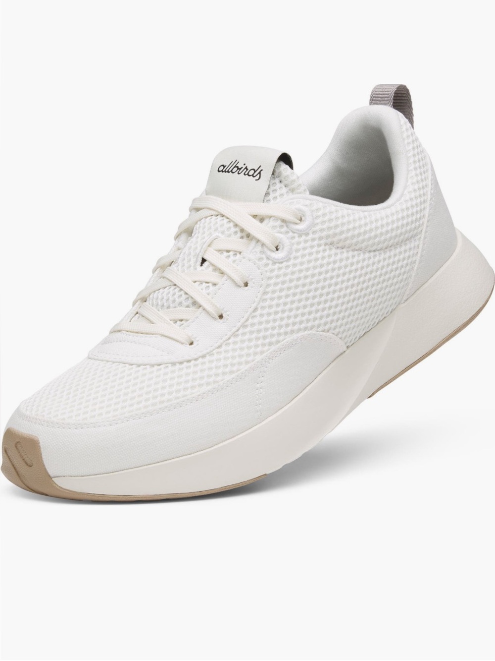 Allbirds Courier Travel Sneaker Men’s 11 Blizzard White Khaki